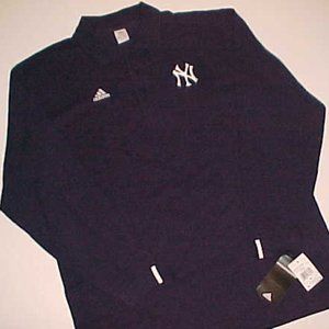 New York  Yankees Blue White Long Sleeve Polo XL